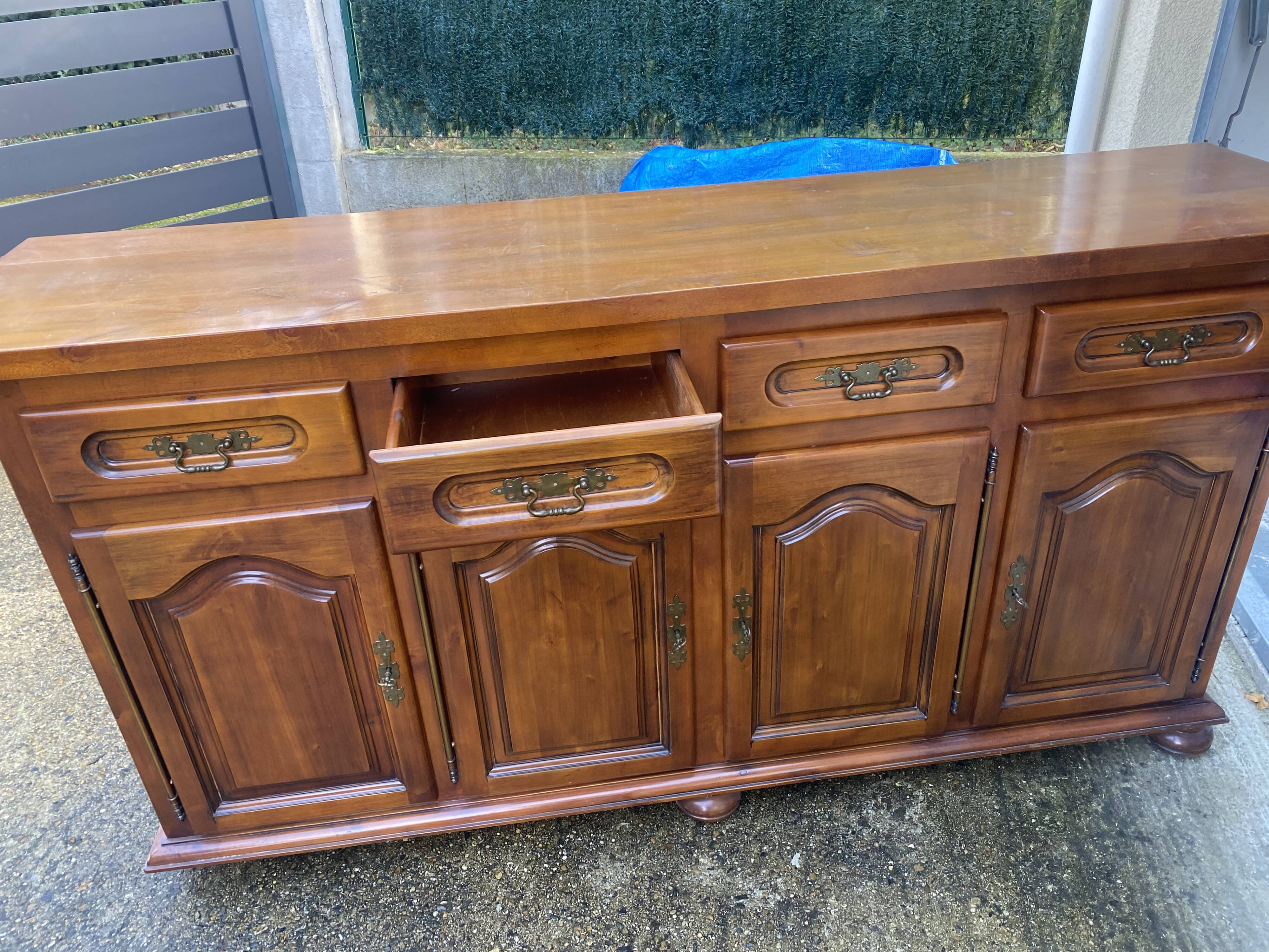 Antique solid wood sideboard