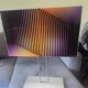 Lamp op art kinetic movement Vasarely Cruz Diez plexiglass and metal