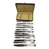 12 silver-plated knives from the mid-20th century