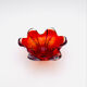 Murano Ashtray - Archimede Seguso - Bullicante - Red Blue Sommerso