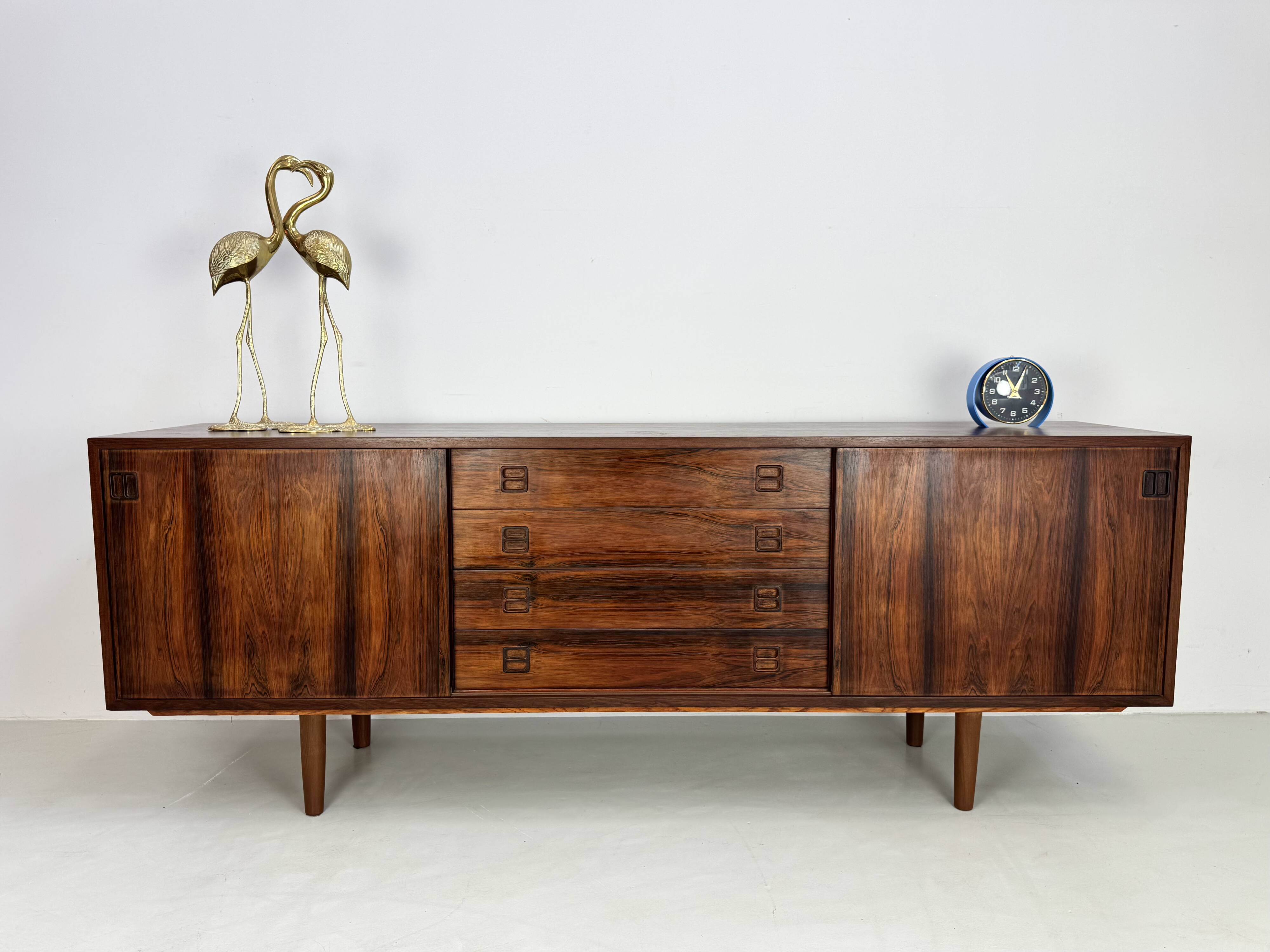 Vintage rosewood sideboard by Erik Wortz for IKEA 1960's.