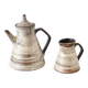 Coffee pot and cream jug in stoneware – Chantal & Thierry Robert – Les Grès du Loir