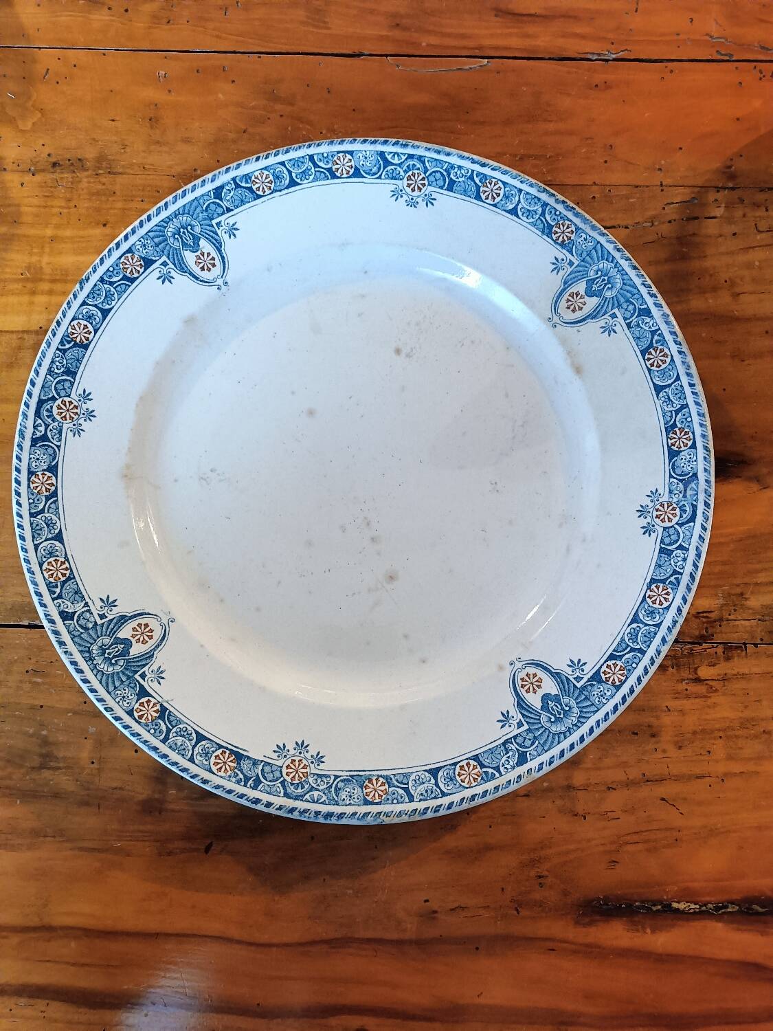 Old round dish