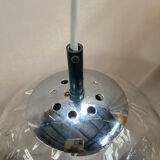 Raak Amsterdam pendant light in clear bubbled glass, 1970s