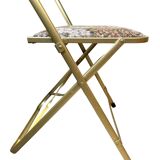 Folding chairs with floral pattern