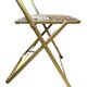 Chaises pliantes motif floral