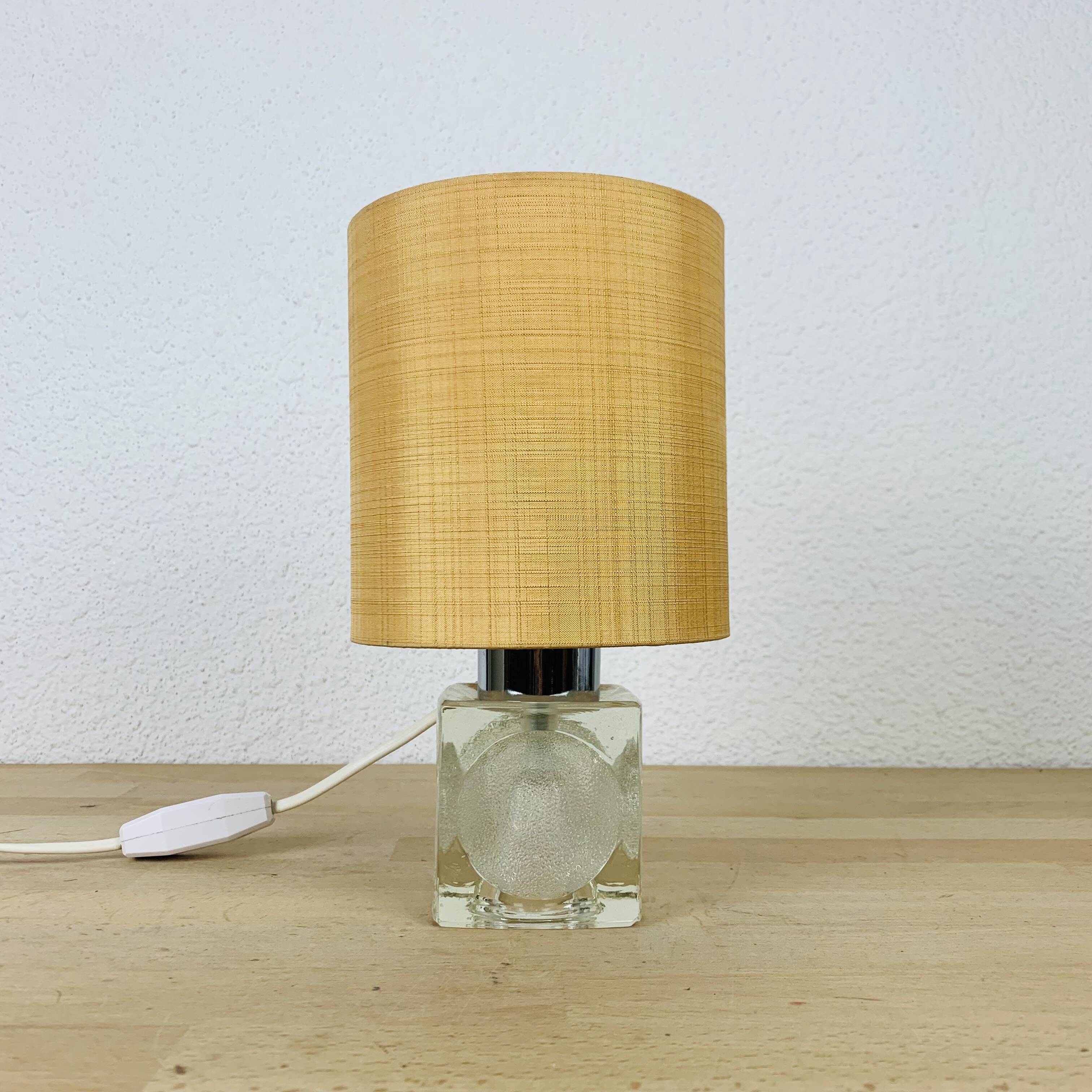 Murano glass cube lamp from the 70s