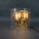 1970s Brass and Bubble Glass Wall Lamp, Germany