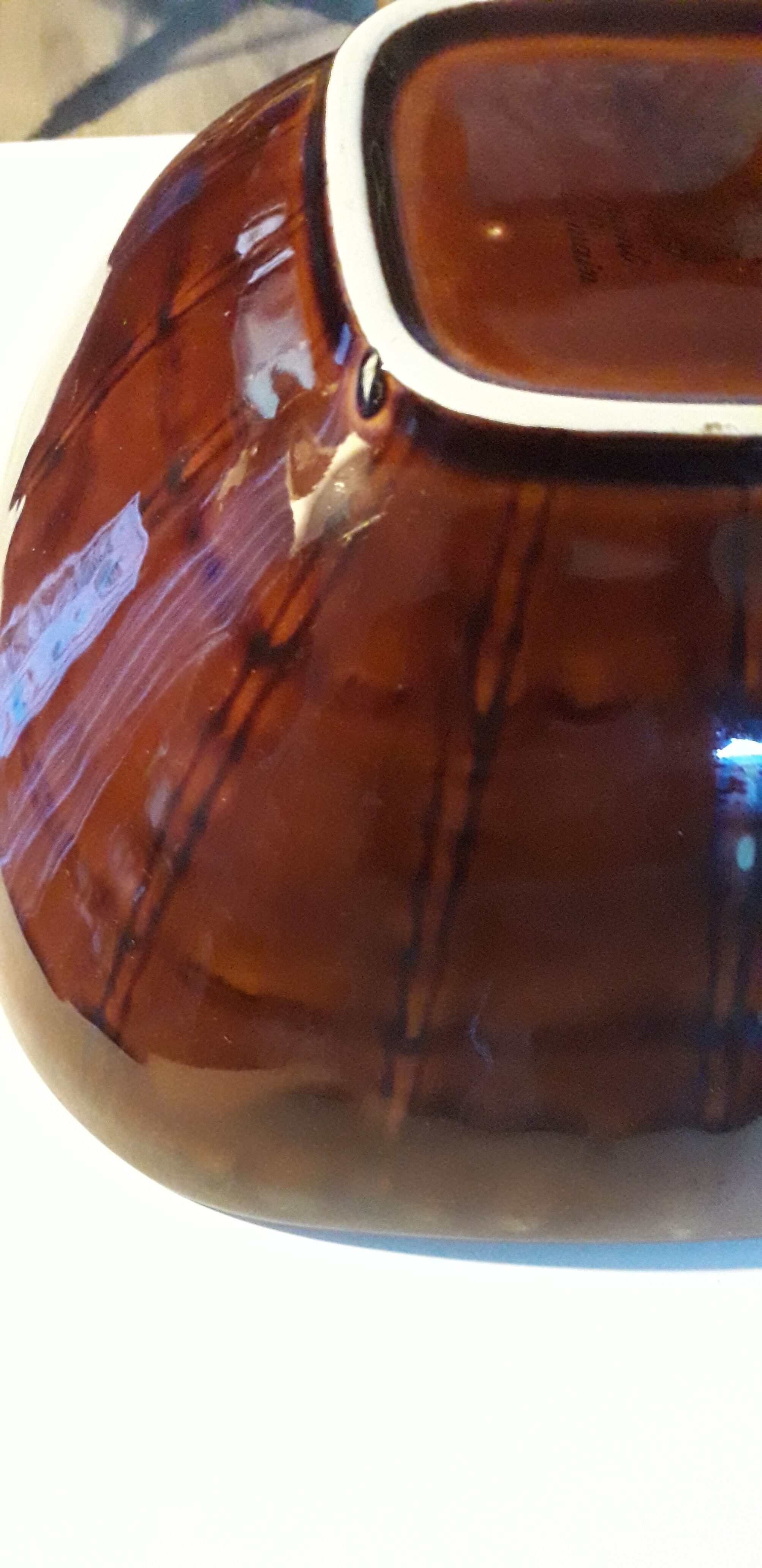 Vegetable with lid, in glazed ceramic of lunéville badonvillier