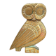 Bronze owl Athena