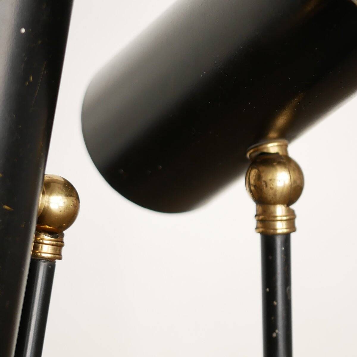 2 appliques dans le goût de Gino Sarfatti pour Arteluce, années 50