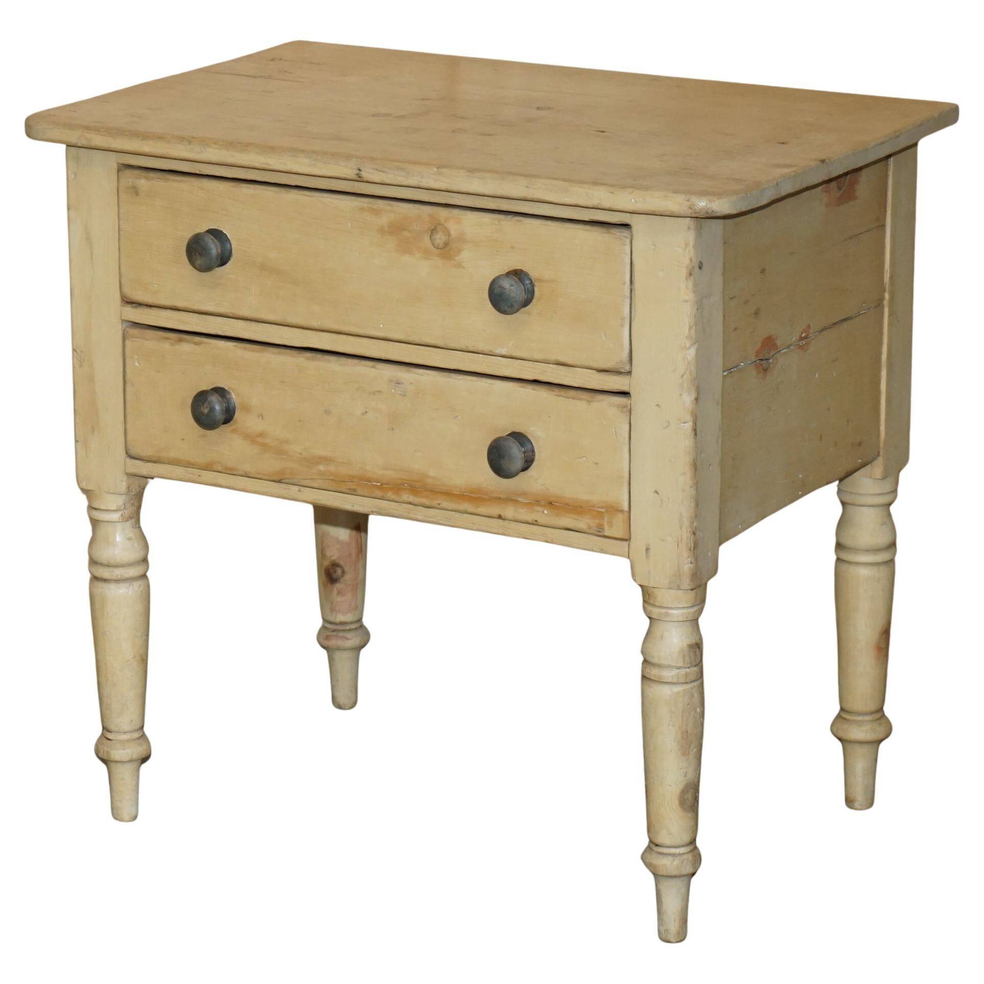 Georgian Governess Drawers Circa 1800 Pine Sideboard