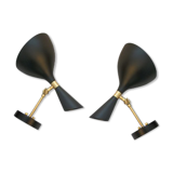 Pair of nordic wall lamps