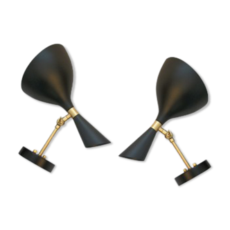 Pair of nordic wall lamps