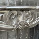 Louis XV style fireplace in black Belgian marble, circa 1880.