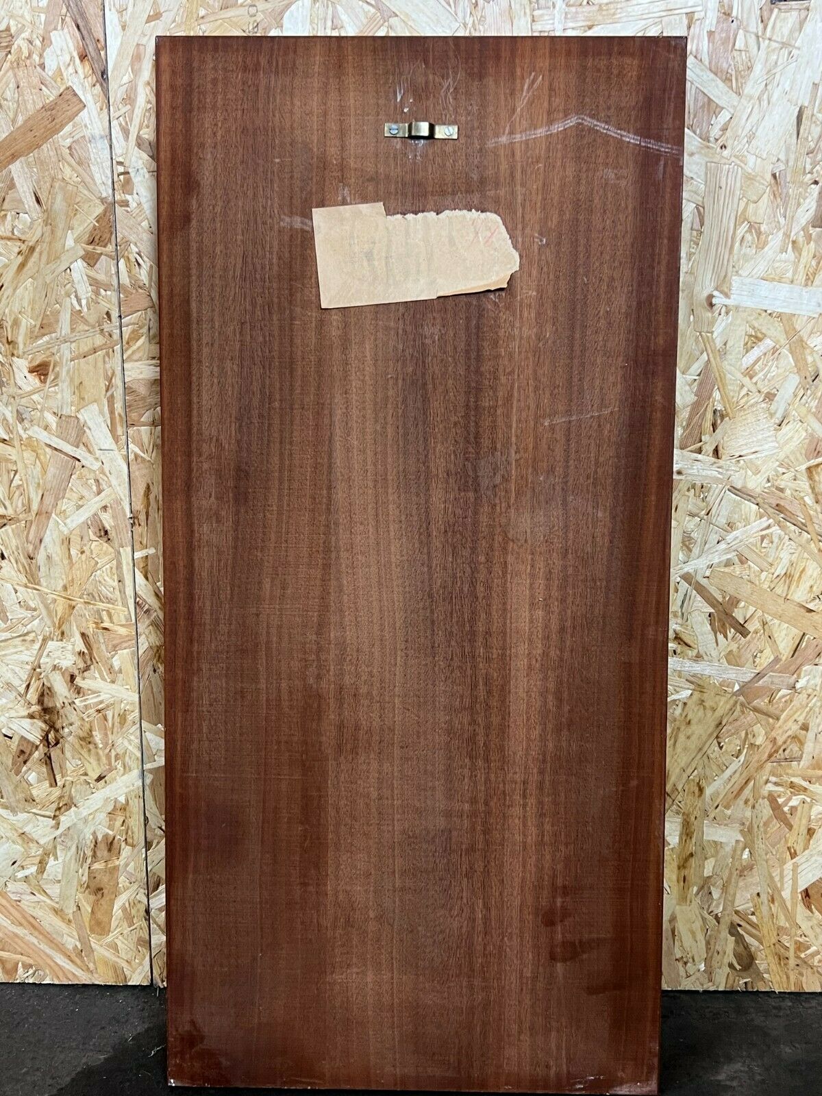60s 70s teak mirror 77x37cm