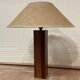 LARGE ROSEWOOD LAMP SCANDINAVIAN DESIGN 1960.