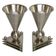 Pair of cubist bedside lamps