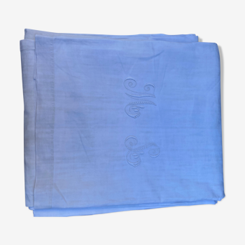 Drap de lin monogramme ML