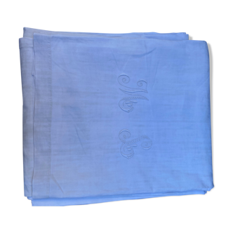 Drap de lin monogramme ML