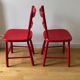2 chaises en hêtre massif - Suède années 50/60