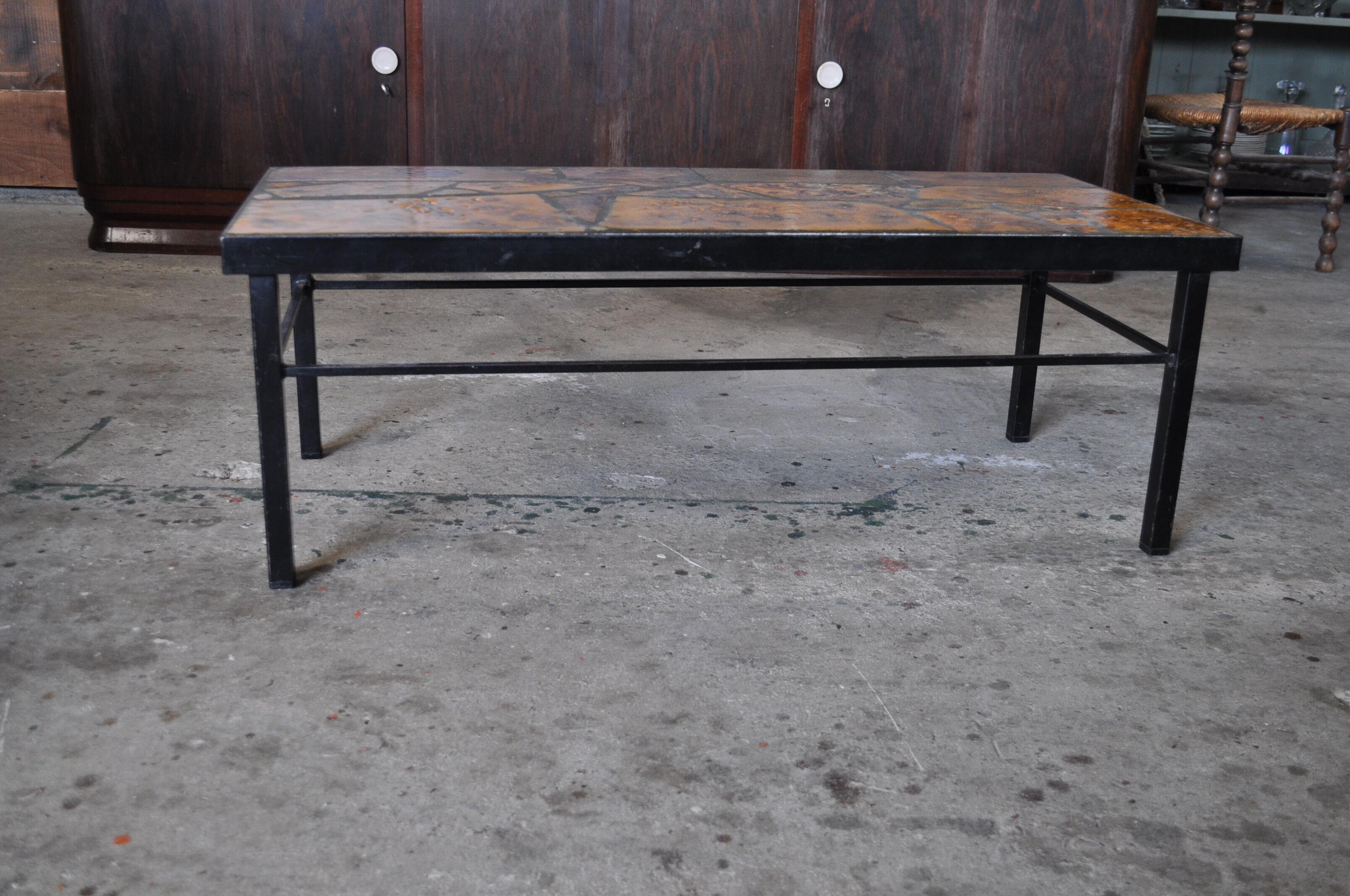 Vintage ceramic coffee table.