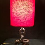 Vintage 1960s navy liner chain lamp red light
