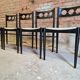 4 chaises bois vintage 70"