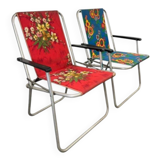 Chaise de camping pliante vintage kettler / chaise de plage