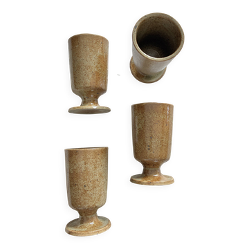 Lot 4 tasses en grès