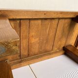 Rustic solid oak farmhouse coffee table 1950