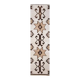 1970s Turkish Oushak Handmade Wool Cotton Beige Runner Rug 95x327