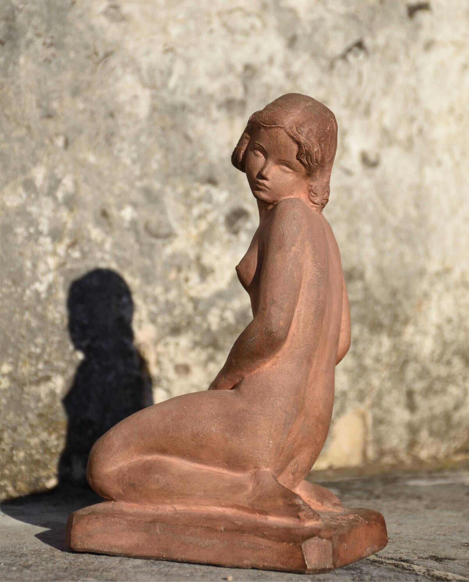 Ignacio gallo (valladolid 1887 - paris 1956), nude woman on knees (circa 1925)