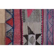 Pink Vintage Turkish Oushak Handmade Wool Tribal Runner Rug 85x378