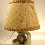 Enamelled sandstone lamp from the 70s