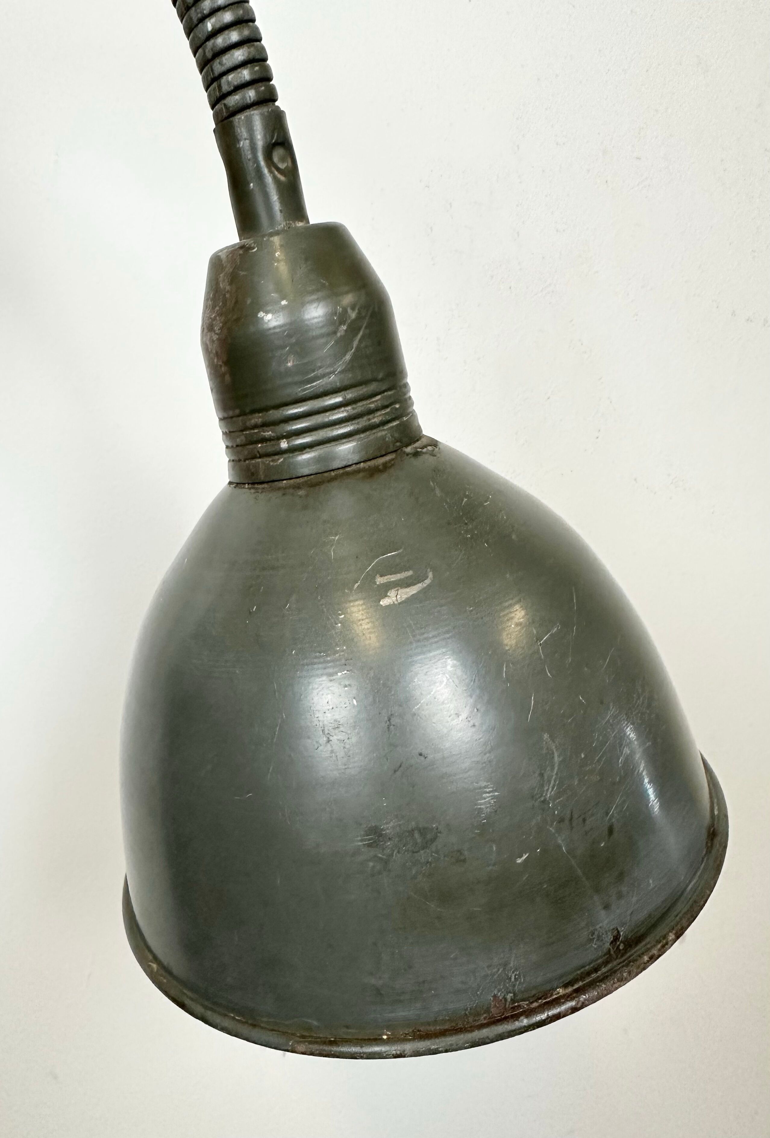 Grey Industrial Scissor Wall Lamp from Elektroinstala, 1960s