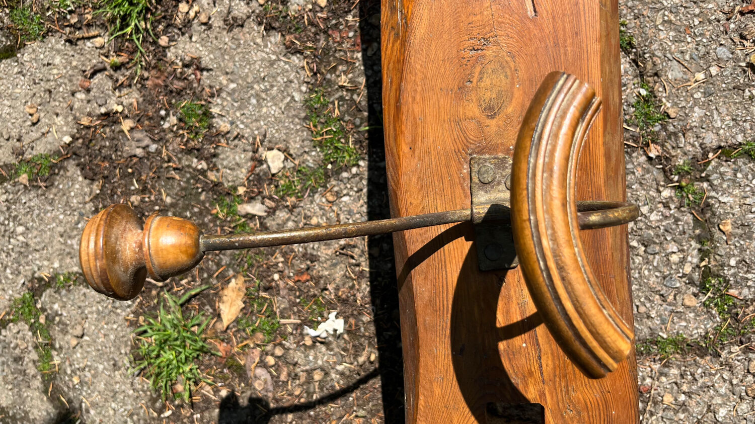 Vintage school coat rack