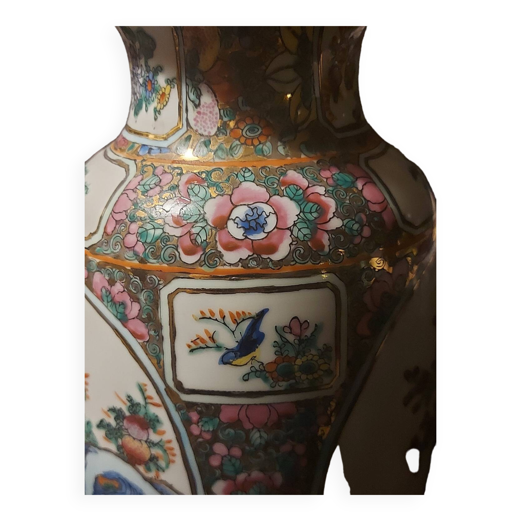 Antique Chinese porcelain baluster vase
