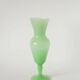 Opaline vase, apple green, 1970 - 30 x 9.5 cm
