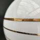Pair of opaline pendant lights