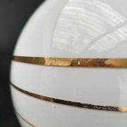 Pair of opaline pendant lights