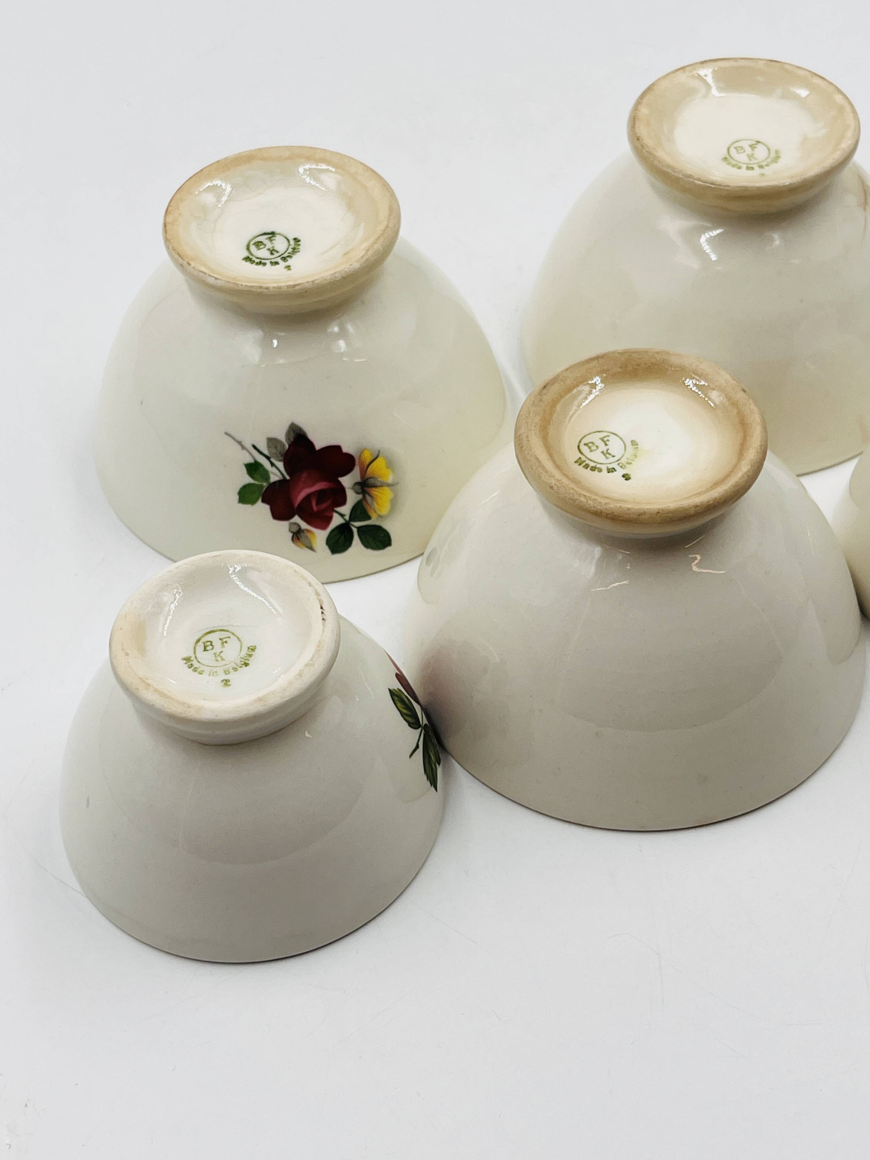 Set of 5 Boch Frères Keramis bowls
