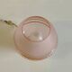 Art Deco ceiling light in porcelain and pink glass - mid 20th century