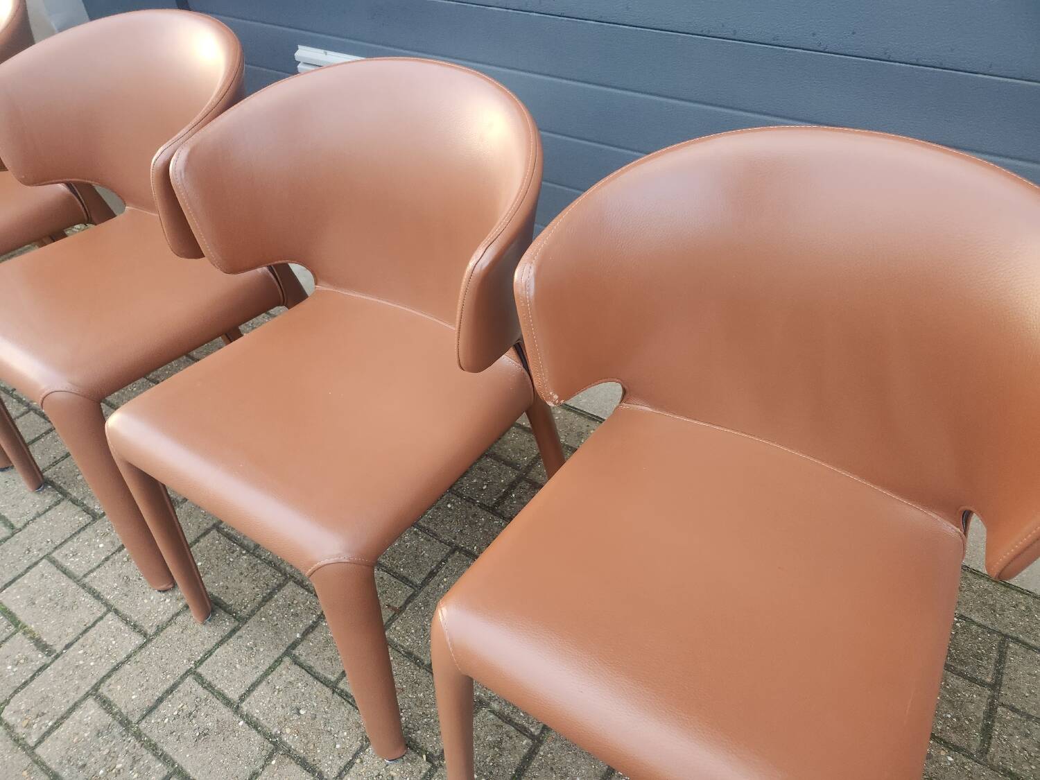 Cassina Hola 367 - set of 6 dining chairs by Hannes Wettstein