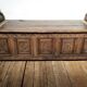 Banc d'église coffre en bois XVIIIème