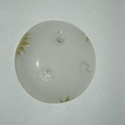 Coupe en verre givré et émaillé art-nouveau