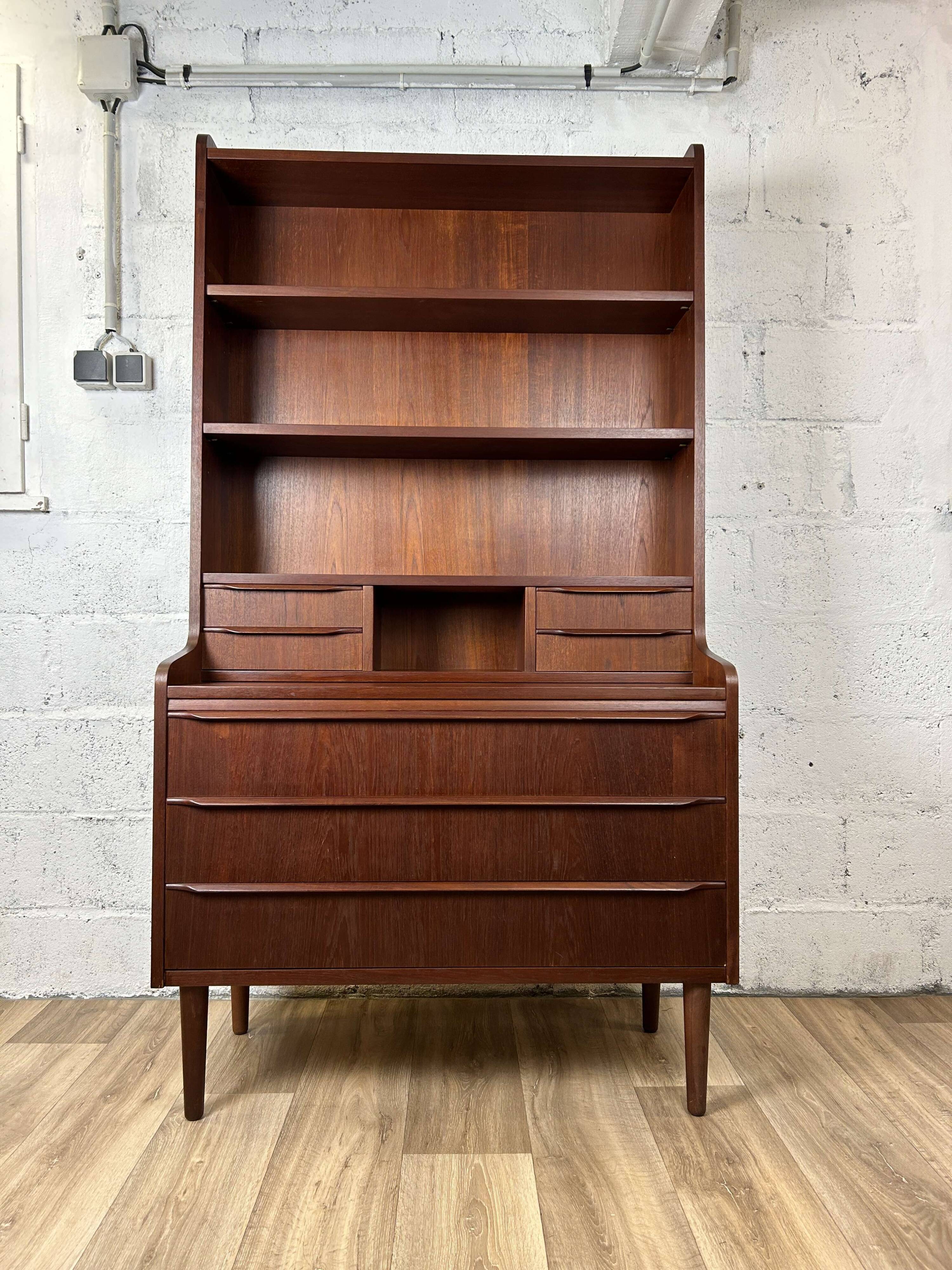 Vintage Scandinavian teak bookcase by EP Møbler, 1960s