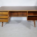 Walnut Executive Desk – 1960s Mid-Century Design Office Table