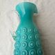 Pichet en opaline italienne turquoise