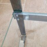 Sellette chrome metal sofa tip